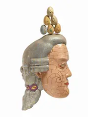 Luigi Ontani, Giàcasanova, 2002, mixed media on legno