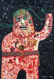 Enrico Baj, Assaltatore, screenprint on paper