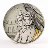 Giorgio de Chirico, I gladiatori, Piatto in ceramica dipinta
