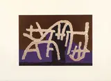 Giuseppe Capogrossi, Opale n. 3, 1971, lithograph a colori