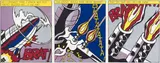Roy Lichtenstein, As I Opened Fire Poster, 1966, 3 Farboffsetlithographien, jeweils auf Papier