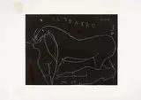 Marino Marini, Il profondo II, 1973, etching and acquatinta a colori