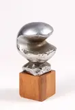Sante Monachesi, Il Precluso, 1933, scultura in metallo cromato on base in legno