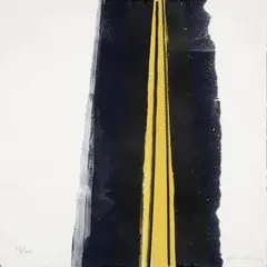 Hans Hartung, L-26-1973, 1973, lithograph a colori