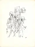 George Grosz, Judad der Mörder, 1925, lithograph