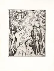 Kees van Dongen, Boîte de nuit, 1927, etching