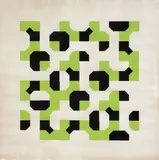 Bruno Munari, Senza titolo, 1974, screenprint a due colori