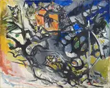 Édouard Pignon, Paesaggio, 1959, oil on canvas