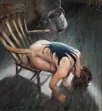 Paul Beel, Valentina, 2001, oil and mixed media on canvas