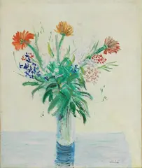 Adriano Spilimbergo, Fiori, oil on canvas