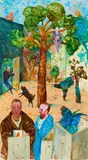 In un giardino by Antonio Possenti, oil on panel, offered Dec 2023