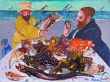 Due pescatori by Antonio Possenti, oil on panel, offered Dec 2023