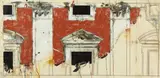 Alessandro Reggioli, Senza titolo, mixed media on paper applicata on canvas