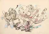 André Masson, Senza titolo, pastelli on paper