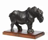 Antonio Ligabue, Cavallo, 1958, scultura in bronze