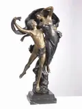 Eugène Marioton, La danse, scultura in bronze