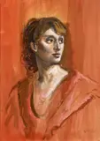 Alberto Sughi, Ritratto di donna, oil on canvas