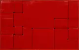 Armando Marrocco, Intreccio, 1965, enamel on cardboard ondulato
