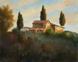 Casolare by Nino Tirinnanzi, oil on canvas board, offered Dec 2023
