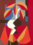 Léon Gischia, Nature morte, 1970, acrylic on card