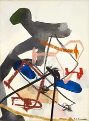 Eugène de Kermadec, Envisager l'embuscade, 1966, oil on canvas