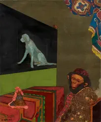 Guido Biasi, Procès de Paul Véronèse (XXXVII), 1969, oil on canvas
