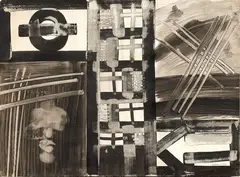 Antonio Recalcati, Senza titolo, 1963, mixed media on paper