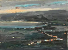 Tato, Notturno a Moneglia, 1953, oil on tavoletta