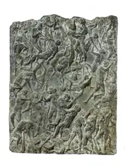 Battaglia by Raffaello Arcangelo Salimbeni, bassorilievo in bronze, offered Oct 2023