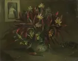 Alberto Ziveri, Vaso con fiori e peperoncini