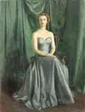 Paulo Ghiglia, Ritratto di giovane signora, oil on canvas