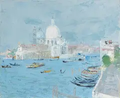 Adriano Spilimbergo, Venezia, la Salute, 1962, oil on canvas