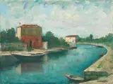 Silvio Consadori, Burano, oil on canvas