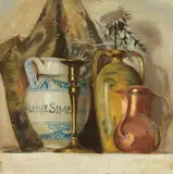 Luigi Cima, Natura morta, oil on cardboard