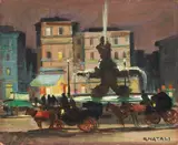 Tritone, Roma by Renato Natali, 1941, oil on compensato, offered Oct 2023