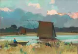 Arnaccio by Renato Natali, oil on compensato, offered Oct 2023