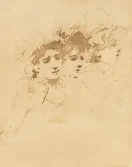 Figure by Tranquillo Cremona, ink on paper, offered Oct 2023