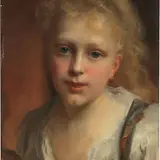 Désiré-Honoré Bérard, Ritratto di giovinetta, oil on panel