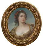 «Ritratto di fanciulla come Diana», «Ritratto di fanciulla come dama» e «Ritratto di fanciulla come Vesta» by Élisabeth Louise Vigée Le Brun, oil on canvas, offered Oct 2023
