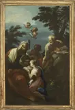 Storie della Vergine: l'educazione della Vergine by Giovanni Camillo Sagrestani, oil on canvas, offered Oct 2023