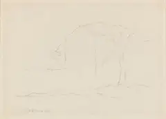 Paesaggio by Giorgio Morandi, 1961, pencil on paper, offered Jul 2023