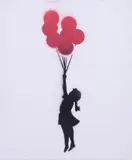 Banksy, Little Girl with Ballons