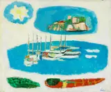 Enrico Paulucci, Marina, oil on canvas