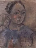 Mario Marcucci, Figura, oil on cardboard