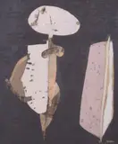 Anselmo Legnani, Nudino, 1952, oil on compensato