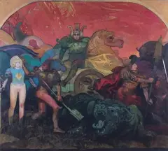 Raffaele De Rosa, Senza titolo, mixed media on canvas