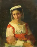 Vincenzo Cabianca, Ciociara, oil on canvas
