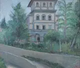 Silvio Pucci, Villa Marinari a Settignano, oil on canvas
