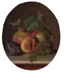 Michelangelo Meucci, Natura morta, 1870, oil on cardboard