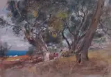 Giuseppe Casciaro, Paesaggio con marina